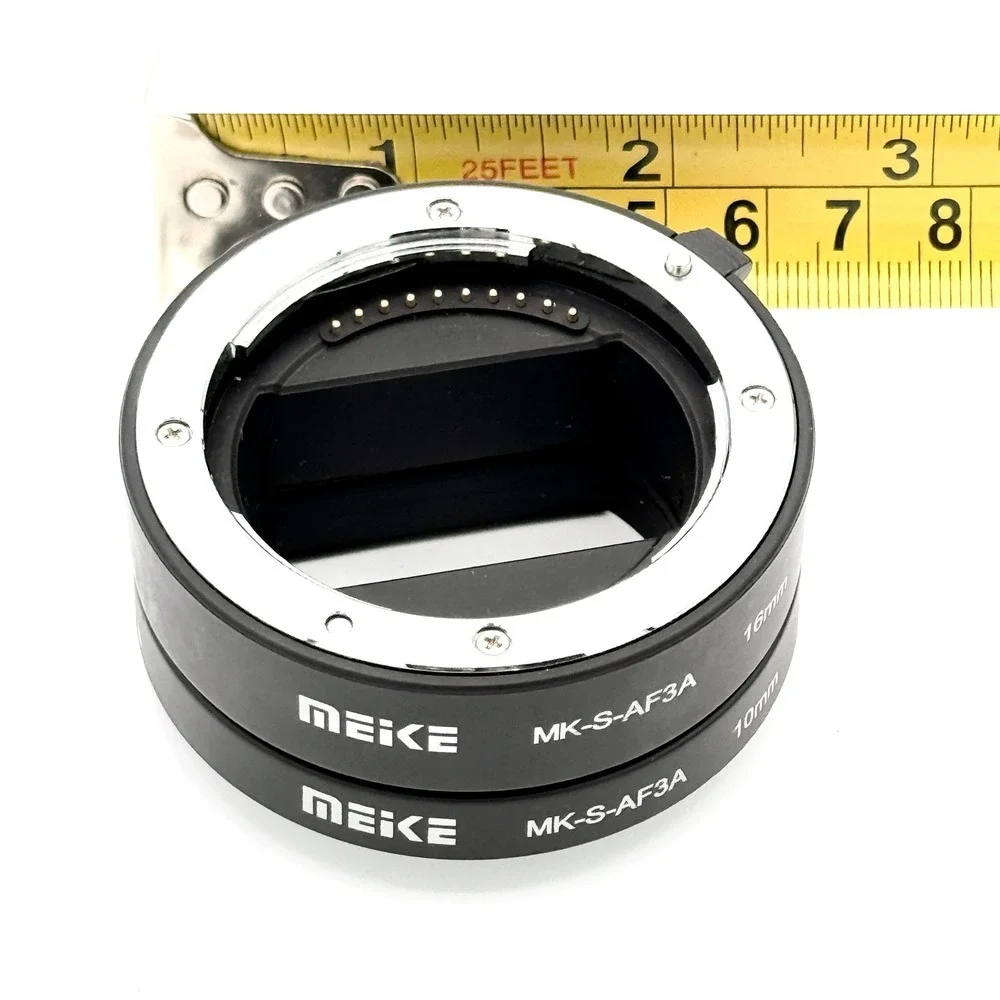 Meike Sony MK-S-AF3A Auto Focus Macro Extension Tube Set Photography 10mm 16mm